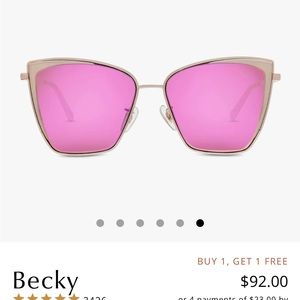 Diff sunglasses. Becky frames. Excellent condition. No scratches.